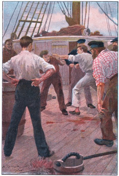 2匹のゲームコックのようにそれに行きました 作： Arthur Rackham